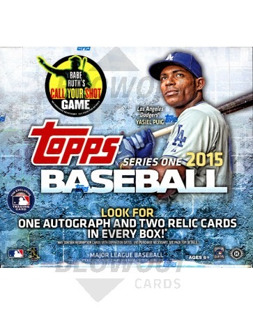 2015 Topps Series 1 Baseball Jumbo HTA Box