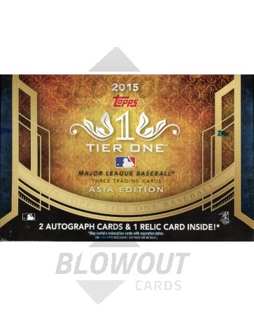 2015 Topps Tier One Baseball Hobby 12 Box Case - Asia Ed