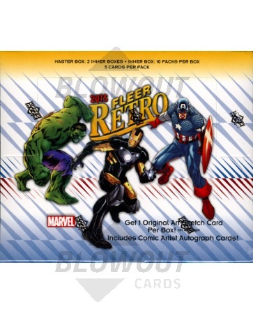 2015 Fleer Retro Marvel Trading Cards Box