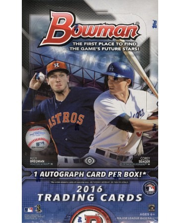 2016 Bowman Baseball Hobby 12 Box Case