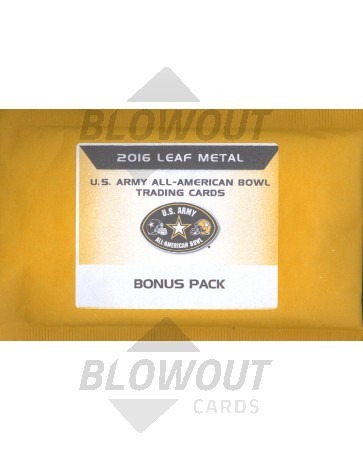 2016 Leaf Metal US Army All-American Bowl Football Bonus Pack
