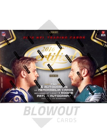 2016 Panini Certified Football Hobby Box
