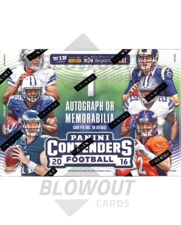 2016 Panini Contenders Football Blaster 20 Box Case
