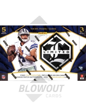 2016 Panini Limited Football Hobby 15 Box Case