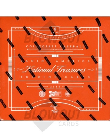 2016 Panini National Treasures College Baseball Hobby 4 Box Case