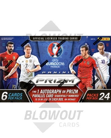 2016 Panini UEFA Euro Prizm Soccer Hobby 12 Box Case