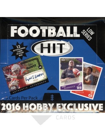 2016 Sage Hit Low Series Football Hobby 16 Box Case