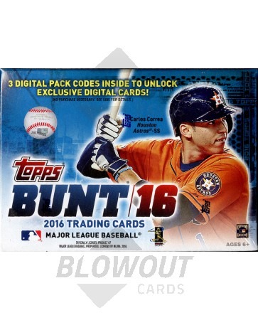 2016 Topps Bunt Baseball Blaster 16 Box Case