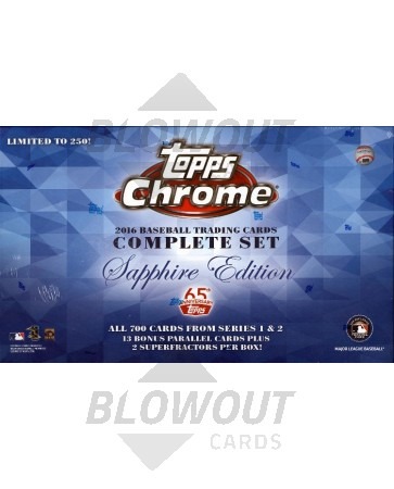 2016 Topps Chrome Baseball Sapphire Edition Complete Set