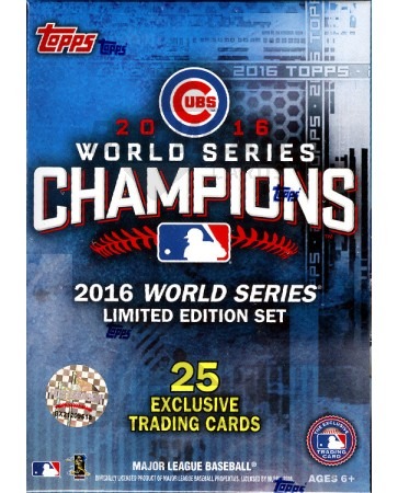 2016 Topps World Series Chicago Cubs Champ Box Set - 16 Box Case
