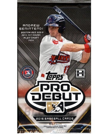 2016 Topps Pro Debut Baseball Hobby Pack