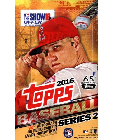 2016 Topps Series 2 Baseball Hobby 12 Box Case