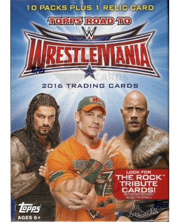 2016 Topps WWE Road To Wrestlemania Blaster 16 Box Case