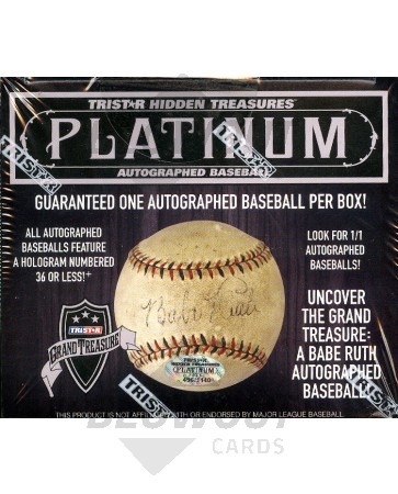 2016 Tristar Autographed Baseball Platinum Edition 12 Box Case