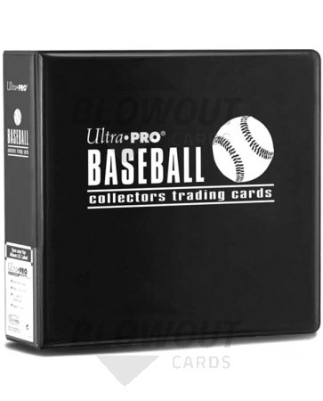 Ultra Pro 3" D-Ring Baseball Card Album - Black - 6ct Case