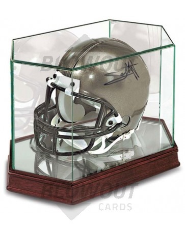 Ultra Pro Football Helmet Holder - Wood+Glass Display 81703