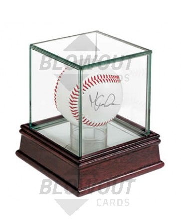 Ultra Pro Baseball Single Ball Holder - Wood+Glass Display 81706