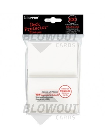 Ultra Pro Deck Protector Standard Size White - 100ct Pack