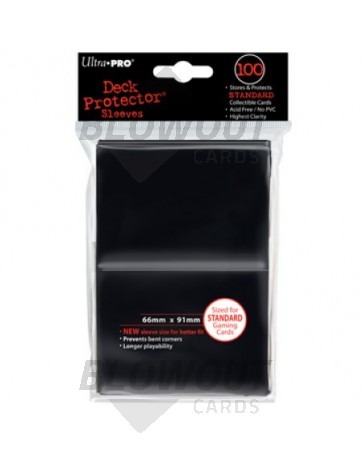 Ultra Pro Deck Protector Standard Size Black - 100ct Pack