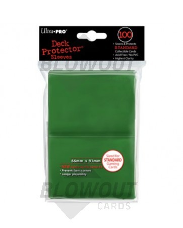 Ultra Pro Deck Protector Standard Size Green - 100ct Pack