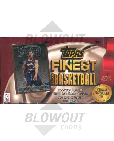 1996/97 Topps Finest Series 1 Basketball Hobby 6 Box Case