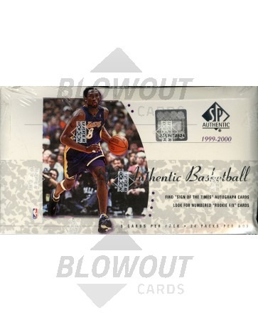 1999/00 Upper Deck SP Authentic Basketball Hobby Box