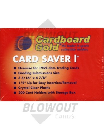 Card Saver 1 Semi-Rigid Card Holder - 10 Box Case (2000ct)
