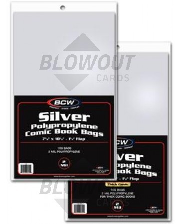BCW Silver Age Comic Book Bag - 100ct Pack