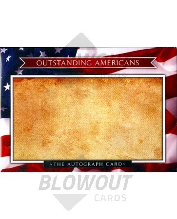 The Autograph Card Blank Signature Cards - Outstanding Americans