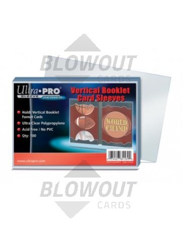 Ultra Pro Vertical Booklet Card Sleeves - 100 Pack Case