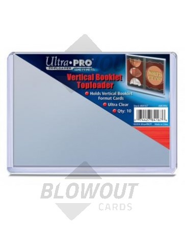 Ultra Pro Vertical Booklet Toploader - 10 Pack Case