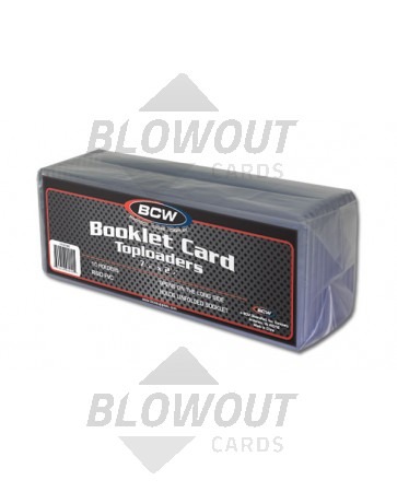 BCW 7 3/8x2 1/2 x 5mm - Booklet Card Topload Holder - 500ct Case