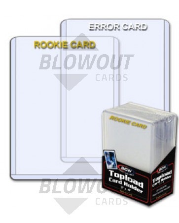 BCW 3x4 Topload Card Holder - Rookie Imprinted Gold (25 ct Pack)