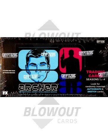 Archer Seasons 1-4 Trading Cards (Cryptozoic) - 12 Box Case
