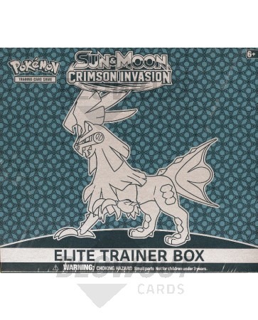 Pokemon Sun & Moon Crimson Invasion Elite Trainer 10 Box Case