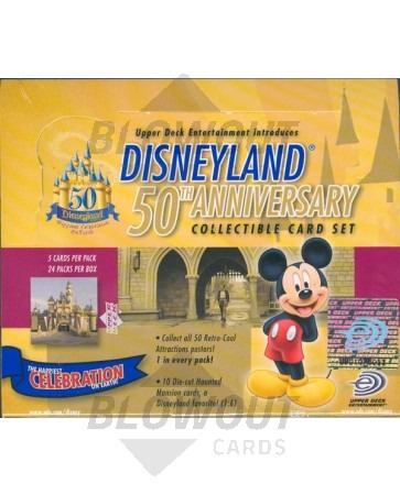 Disney Treasures 50th Anniversary Collectible Cards Hobby Box