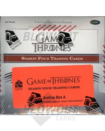 Game of Thrones Season 4 Trading Cards ARCHIVE Box