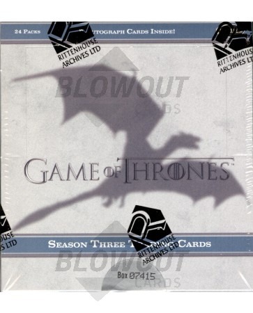 Game of Thrones Season 3 Trading Cards 12 Box Case