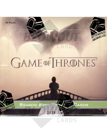 Game of Thrones Season 5 Trading Cards - 12 Box Case