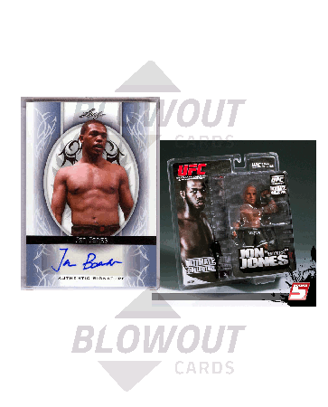 UFC Round 5 Jon "Bones" Jones Figure + Autograph Card Combo