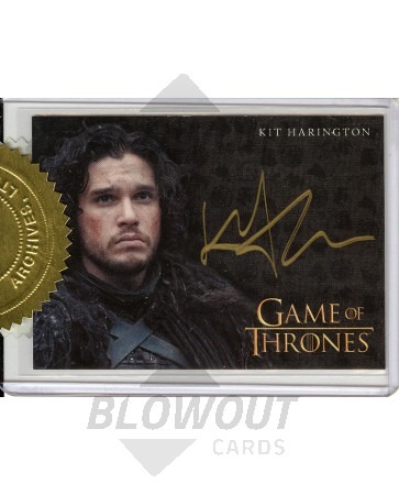 Kit Harrington Game of Thrones Season 4 Gold Auto 9 Cs Incentive