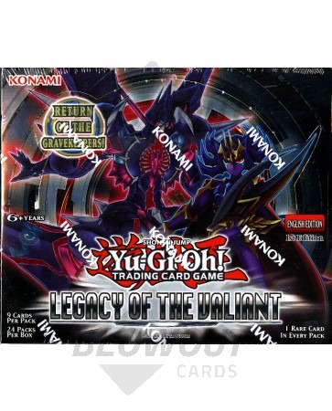 Yugioh Legacy Of The Valiant 1st Edition Booster 12 Box Case