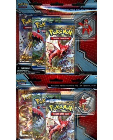 Pokemon Mega Scizor/Shiny Mega Gyarados Pin Blister - 24 Ct Box