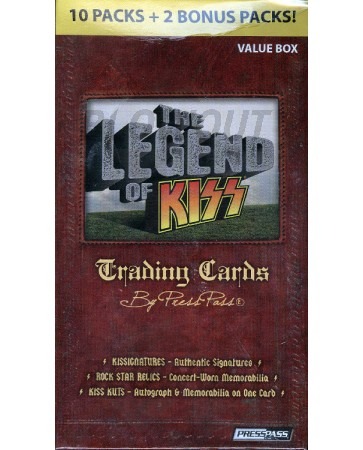 Press Pass The Legend of KISS Trading Card Blaster Box