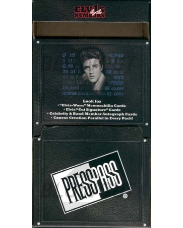 2008 Press Pass Elvis By The Numbers Gravity Feed 6 Box Case
