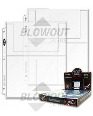 BCW Pro 3 Pocket 4x6 Page - 100ct Box