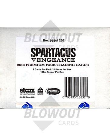 Spartacus 2013 Premium Pack Trading Cards Box