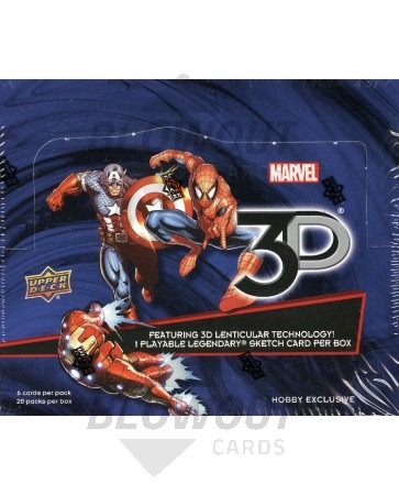 Upper Deck Marvel 3D Trading Cards Box
