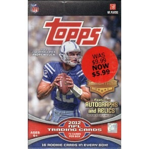 2012 Topps Football Hanger Pack Box