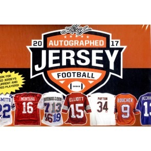 2017 Leaf Autographed Football Jersey Edition 8 Box Case